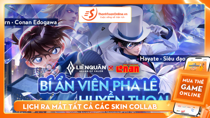 Liên Quân x Conan: Tổng hợp skin, lịch sự kiện và cách nhận quà miễn phí
