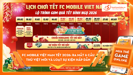 FC Mobile Việt Nam Tết 2026: Ra mắt 6 cầu thủ Việt mới và loạt sự kiện ingame hấp dẫn