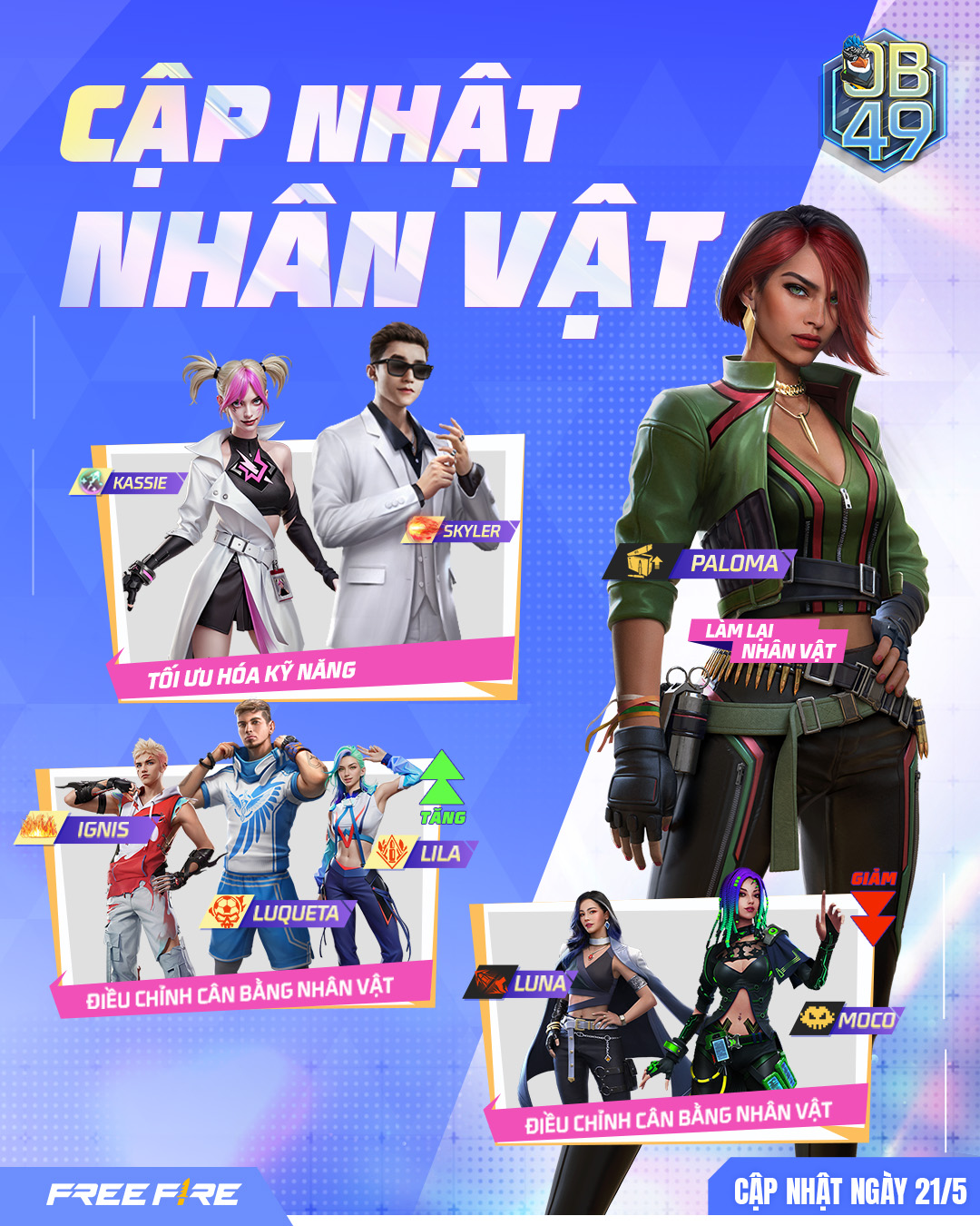 ​Thông tin về bản đồ mới Đảo Bình Minh và các cập nhật tại phiên bản OB49 Free Fire