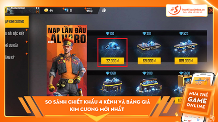 Nạp Game Free Fire Giá Rẻ Nhất 2026 — So Sánh Chiết Khấu 4 Kênh Và Bảng Giá Kim Cương Mới Nhất
