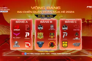 Lịch thi đấu vòng bảng Đại Chiến Quân Đoàn Mùa Hè 2024 Free Fire